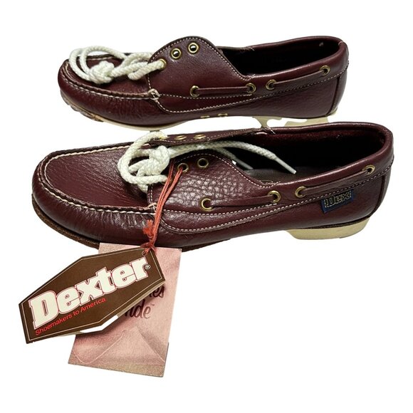 Dexter Womans Bowling Shoes Size 6 M Brown Leather USA Vintage New - Picture 3 of 10